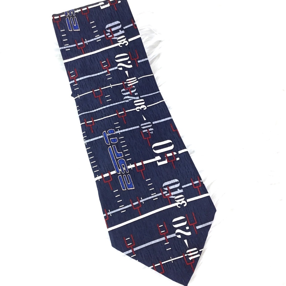ESPN Football Tie 100% silk
